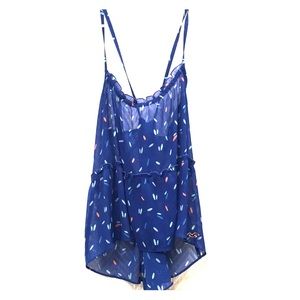 Like New Sheer Cross Back Hollister Tank Top